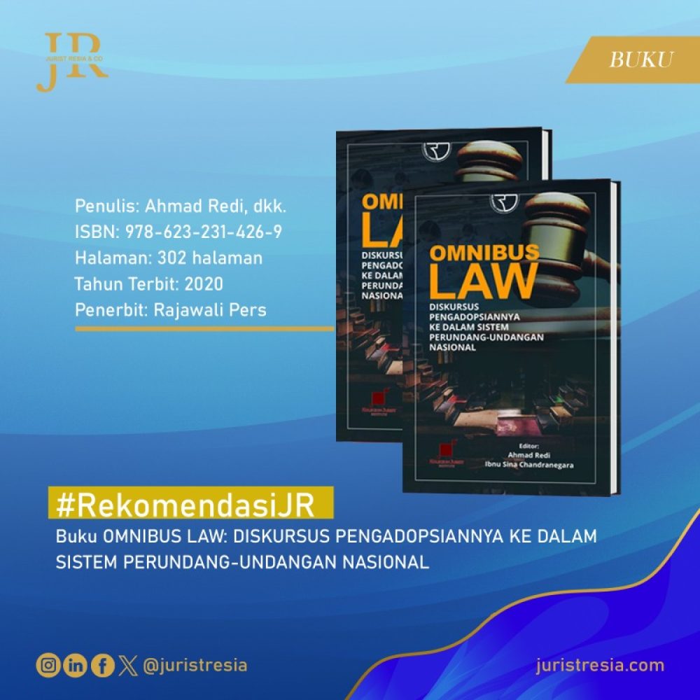 Rekomendasi JR 01 - Buku Omnibus Law P1